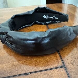 Brianna Cannon Black Pleather Headband